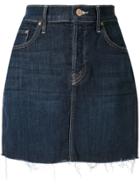 Mother Short Denim Skirt - Blue