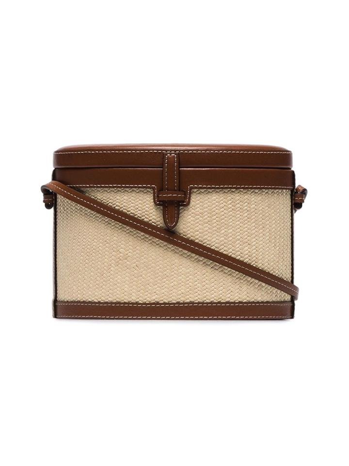 Hunting Season Htgsn Trunk Strw Lthr Box Bg - Brown