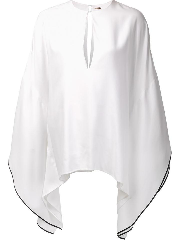 Adam Lippes V-neck Kaftan, Women's, Size: Xs, White, Viscose