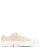 Tory Burch Buddy Checked Sneakers - White