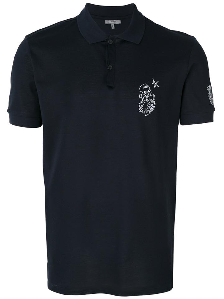 Lanvin Logo Polo Shirt - Blue