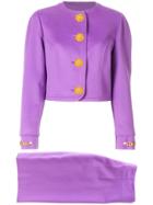 Versace Vintage Classic Skirt Suit - Pink & Purple