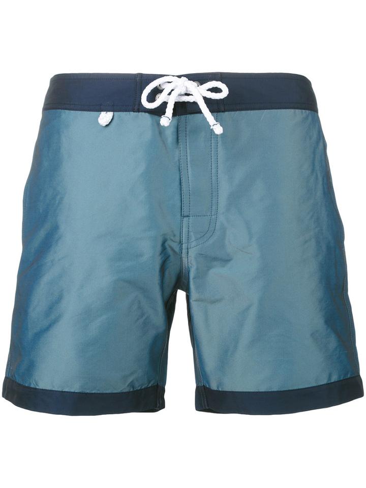 Cuisse De Grenouille - Atlantique Swim Shorts - Men - Cotton/polyamide/polyester - M, Blue, Cotton/polyamide/polyester