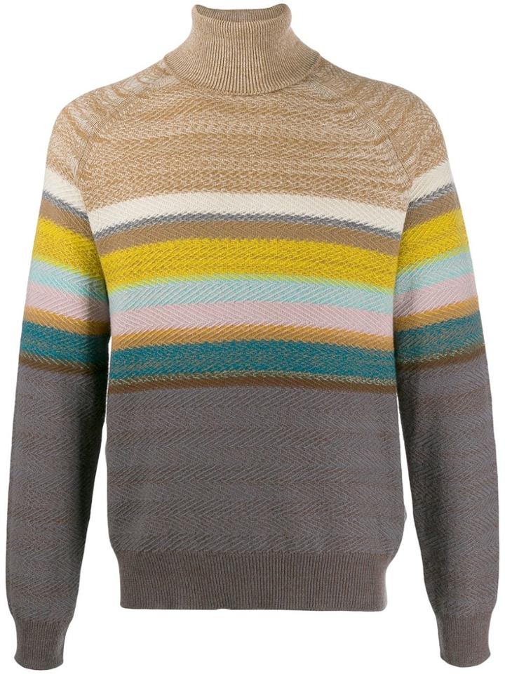 Missoni Striped Knit Jumper - Grey