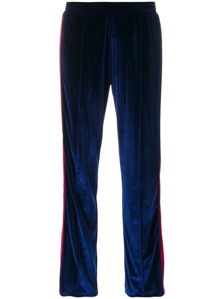 Forte Couture Velvet Sweat Pants - Blue
