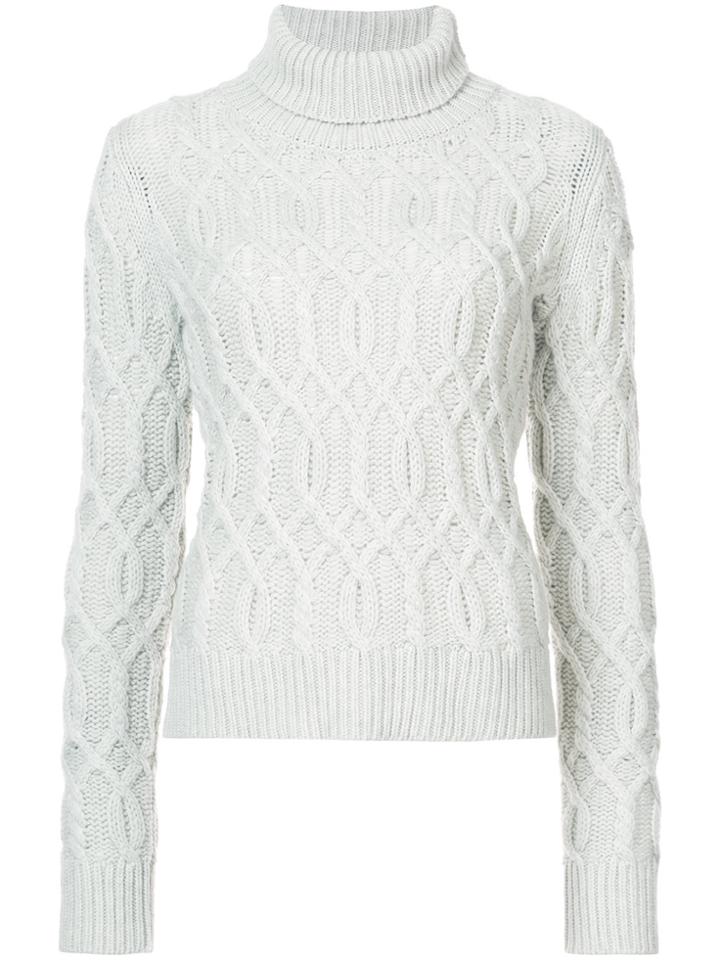 Nili Lotan Cable Knit Jumper - Grey