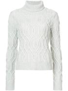 Nili Lotan Cable Knit Jumper - Grey