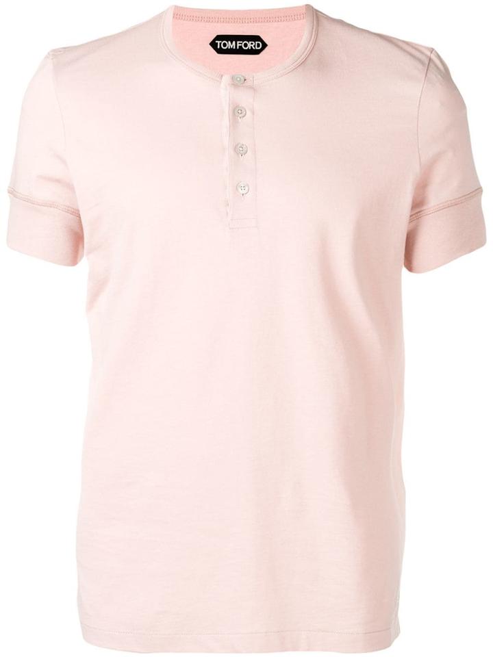 Tom Ford Henley T-shirt - Pink