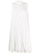 See By Chloé High-neck Floral-lace Dress - White