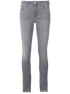J Brand Distressed Hem Jeans - Grey