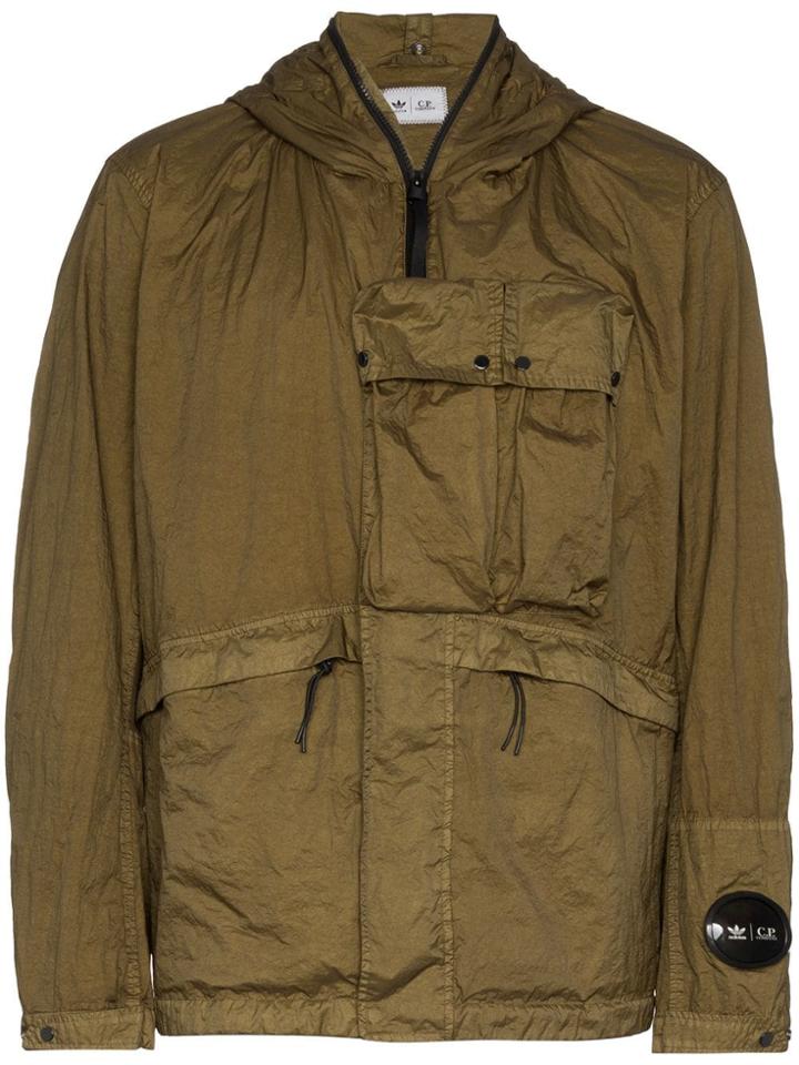 Adidas X Cp Company Explorer Goggle Hood Jacket - Green