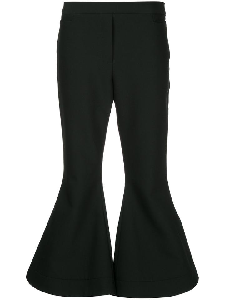 Ellery Federico Cropped Flared Trousers - Black