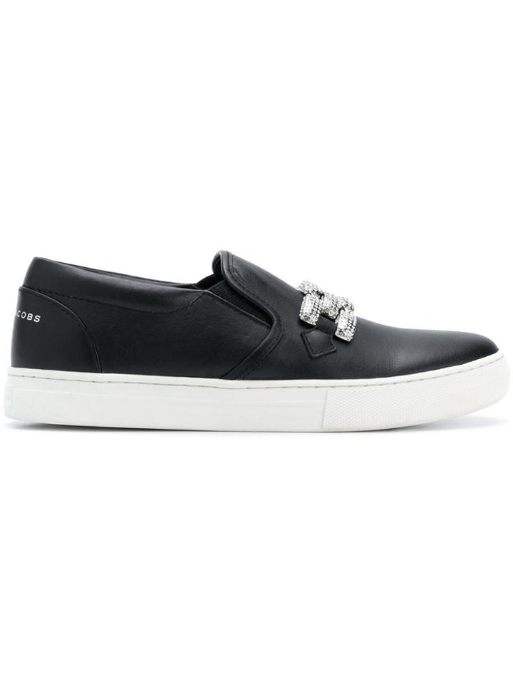 Marc Jacobs Mercer Chain Link Slip-on Sneakers - Black