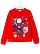 Little Marc Jacobs Graphic Print Sweatshirt - Red
