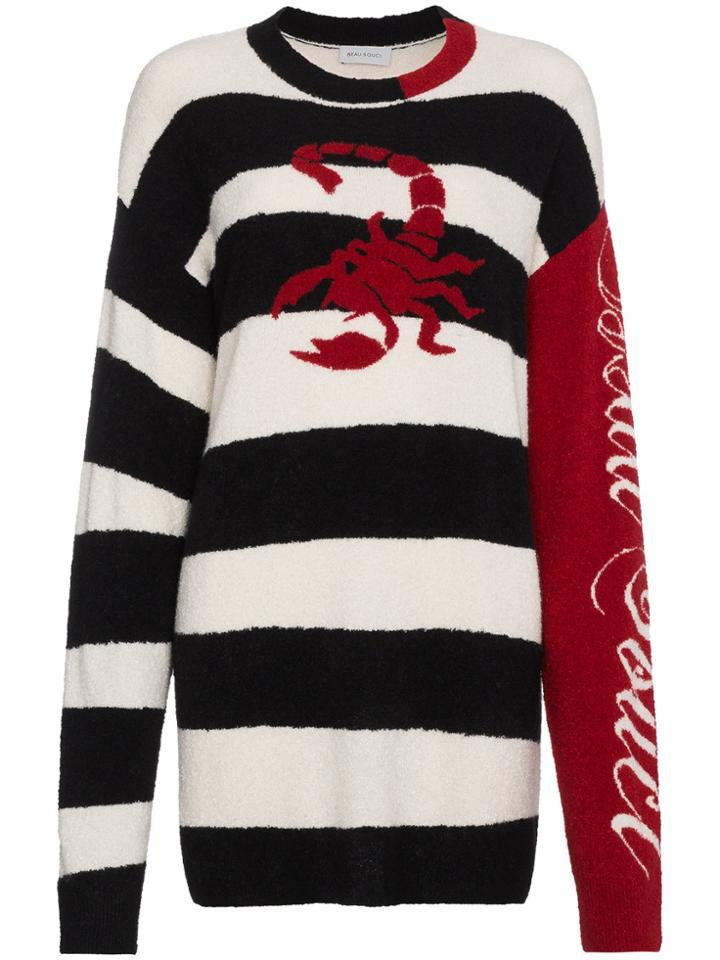 Beau Souci Lobster Stripe Jumper - Black