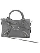 Balenciaga Detachable Strap Tote, Women's, Grey, Goat Skin