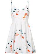 Jeremy Scott Fantasy Print Mini Dress - White