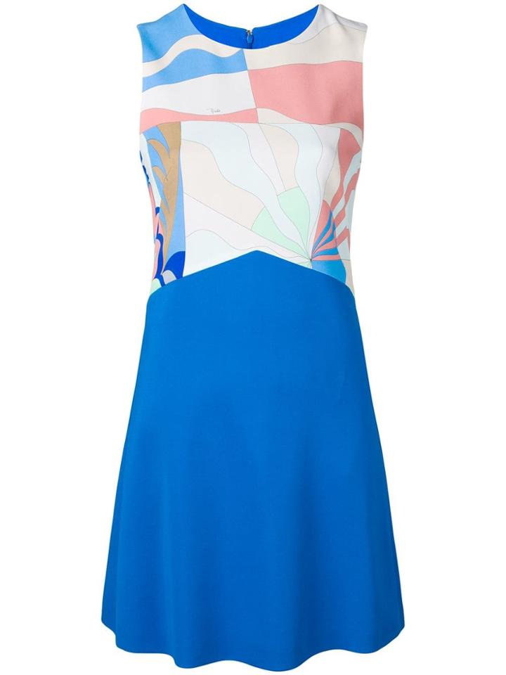 Emilio Pucci Acapulco Print Mini Dress - Blue