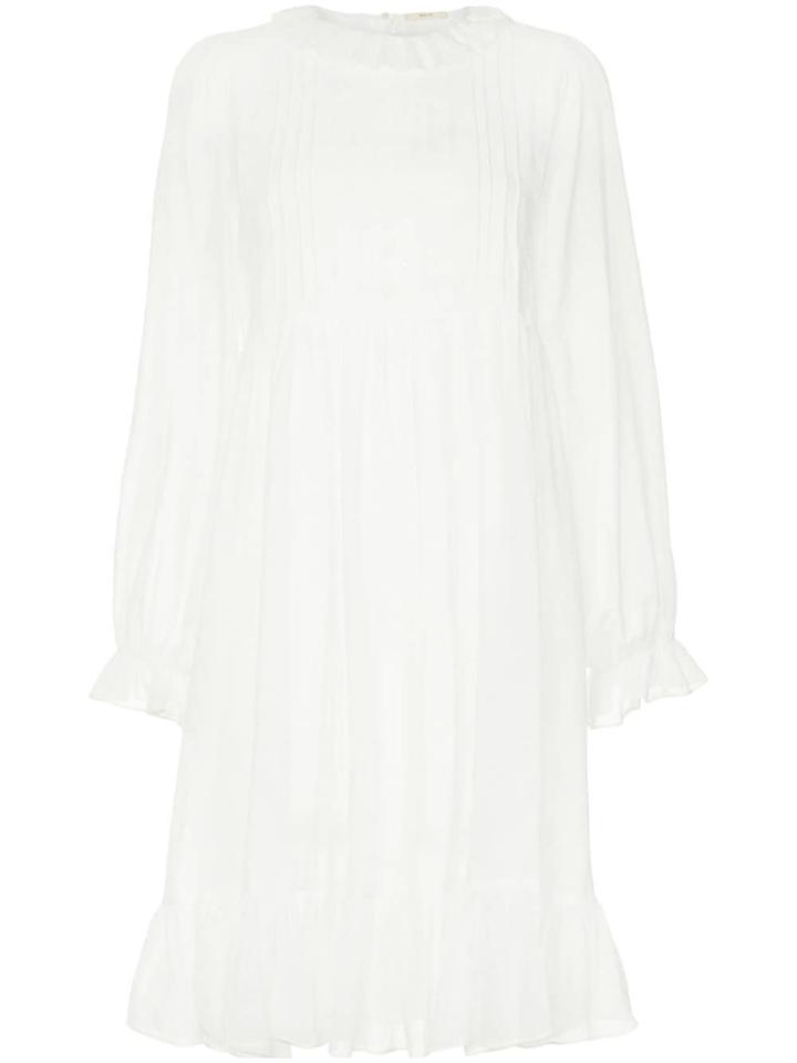 Matin Parati Lace Trim Dress - White