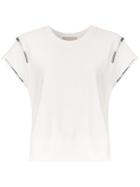 Andrea Bogosian Hand-embroidered Top - White