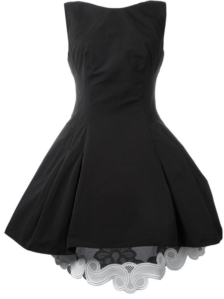 Antonio Berardi Embroidered Layer Flared Dress