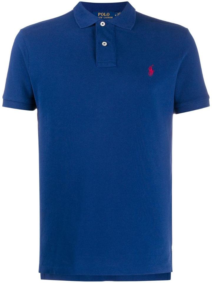 Polo Ralph Lauren Embroidered Logo Polo Top - Blue