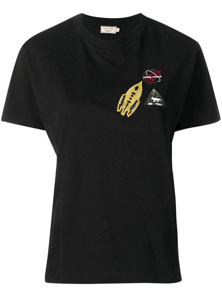 Maison Kitsuné Astronaut Patch T-shirt - Black