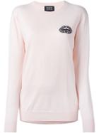 Markus Lupfer Embroidered Flower Lips Patch Jumper