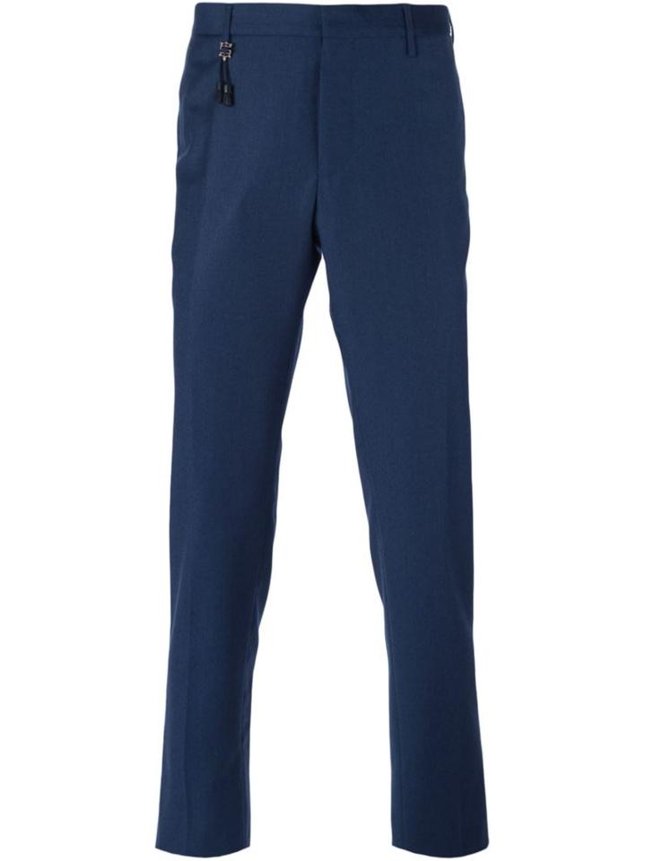 Incotex Tailored Trousers, Men's, Size: 46, Blue, Wool
