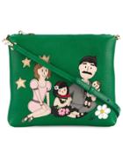 Dolce & Gabbana Family Patch Crossbody Bag - Green