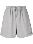 We11done Logo Sweat Shorts - Grey