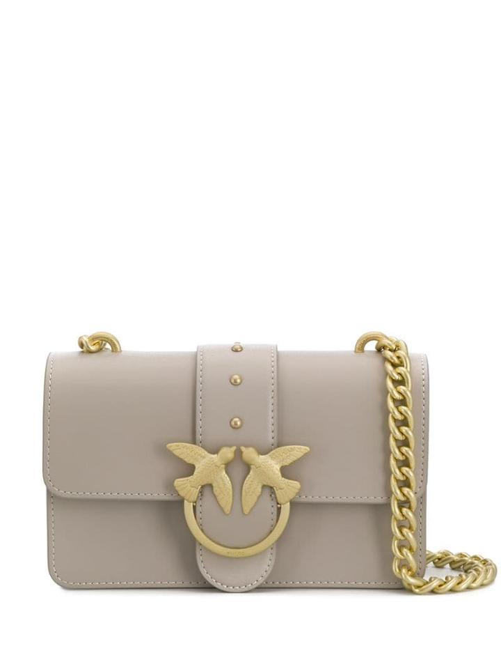 Pinko Simply Love Shoulder Bag - Neutrals