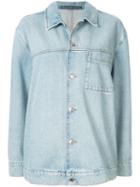 T By Alexander Wang Denim Pyjama Shirt - Blue