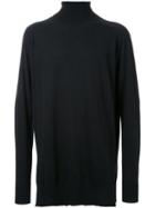 Cityshop Roll Neck Long Jumper, Men's, Black, Wool