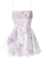 Alex Perry 'alete' Dress, Women's, Size: 8, White, Cotton/polyester/acetate
