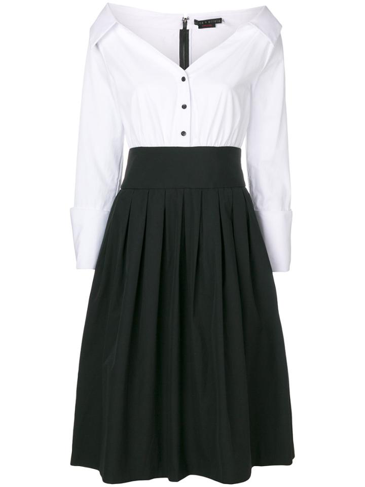 Alice+olivia Combined Shirt Dress - White