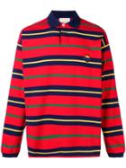 Gucci Striped Rugby Polo Shirt - Red