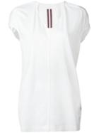Rick Owens Drkshdw - V-neck T-shirt - Women - Cotton - M, Women's, White, Cotton