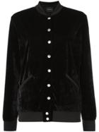Olympiah Velvet Bomber Jacket - Black