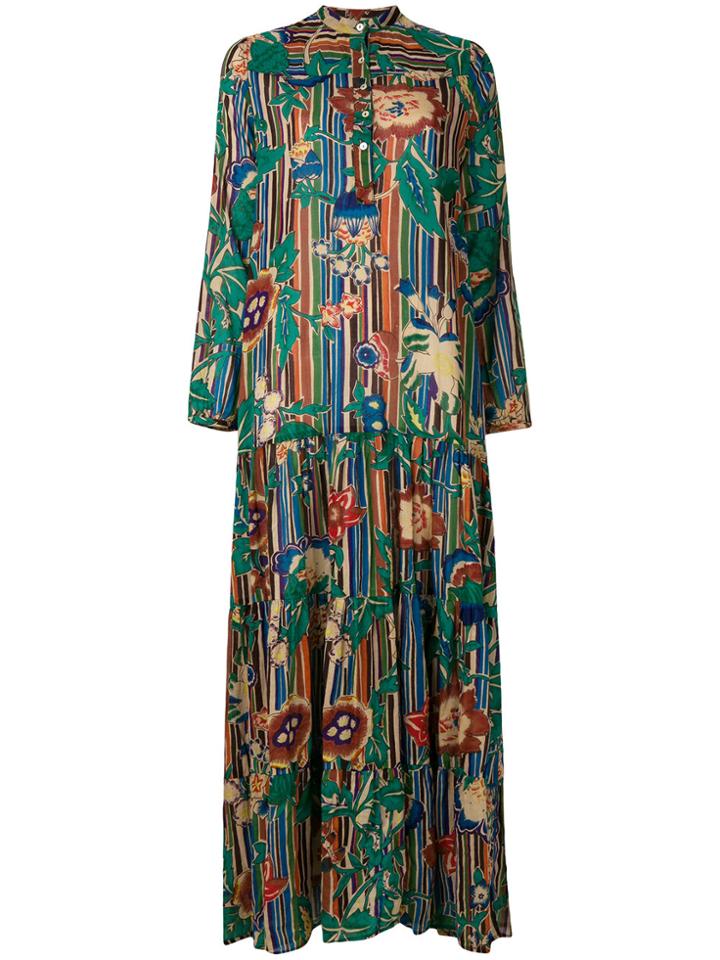 Local Maui Floral Print Maxi Dress - Multicolour