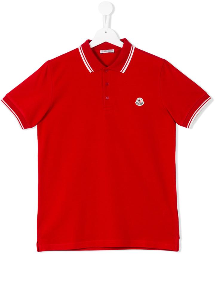 Moncler Kids Classic Polo Shirt - Red