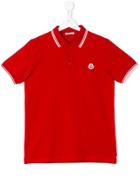 Moncler Kids Classic Polo Shirt - Red