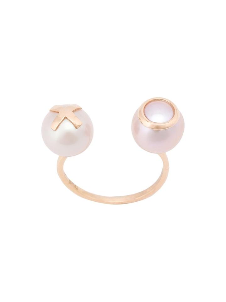 Nektar De Stagni 'gold Xo' Ring - Metallic