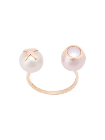 Nektar De Stagni 'gold Xo' Ring - Metallic