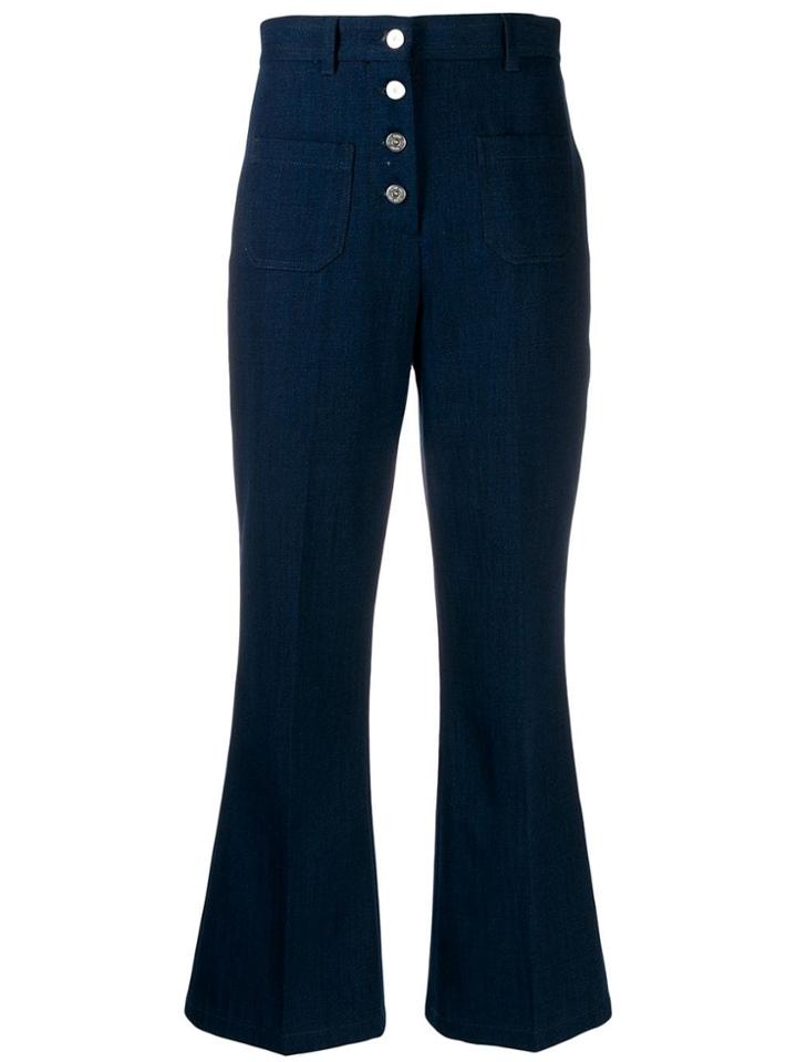Miu Miu High-waisted Jeans - Blue