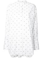 Bassike - Dot Longsleeve Shirt - Women - Cotton - 14, White, Cotton
