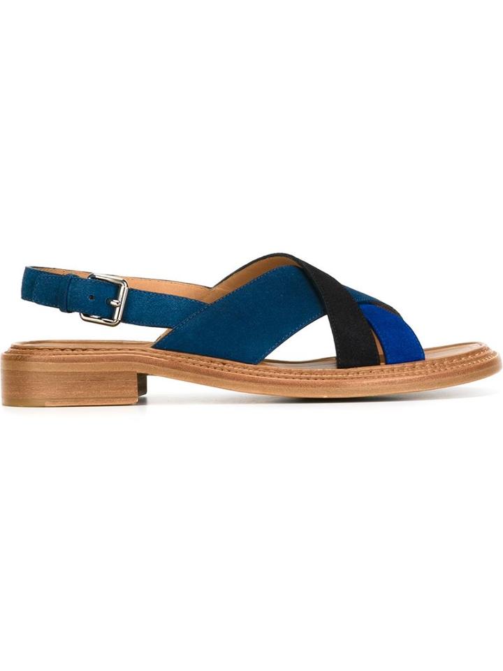 Church S Maria Sandals, Women's, Size: 35, Blue, Calf Leather/leather