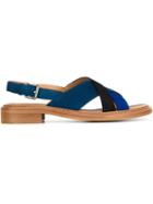 Church S Maria Sandals, Women's, Size: 35, Blue, Calf Leather/leather