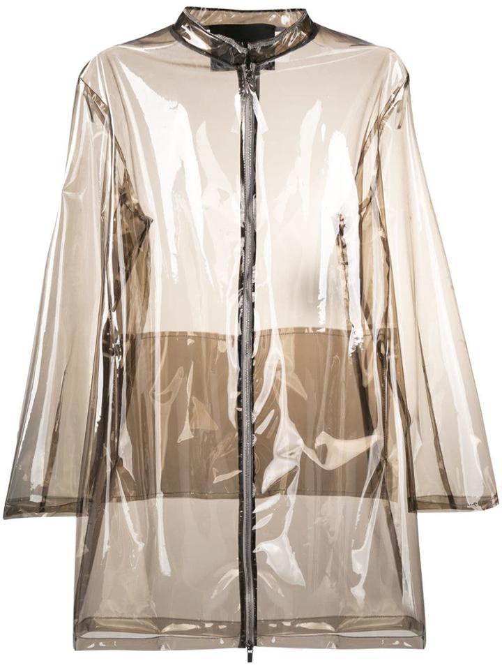 Fabiana Filippi Zipped Rain Coat - Neutrals
