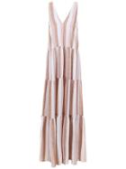 Adriana Degreas Striped Long Dress - Pink